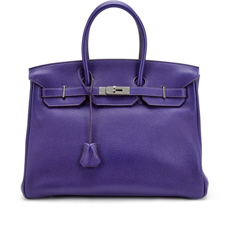 Hermès
Ultraviolet Clemence Birkin 35 Palladium Hardware, 2010