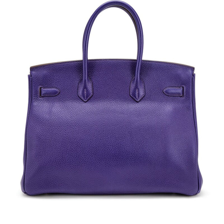 Hermès
Ultraviolet Clemence Birkin 35 Palladium Hardware, 2010