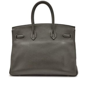 Hermès
Graphite Togo Birkin 35 Palladium Hardware, 2007