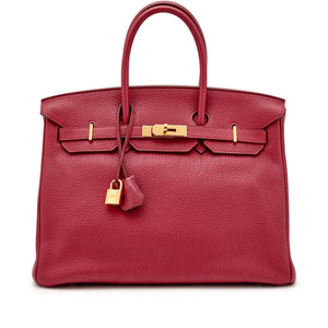 Hermès
Tosca Clemence Birkin 35 Gold Hardware, 2010