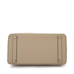 Hermès
Gris Tourterelle Togo Birkin 40 Palladium Hardware, 2006