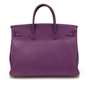 Hermès
Violet Clemence Birkin 40 Palladium Hardware, 2012