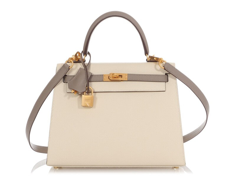 Hermès
Nata and Gris Epsom HSS Kelly 25 Gold Hardware, 2021