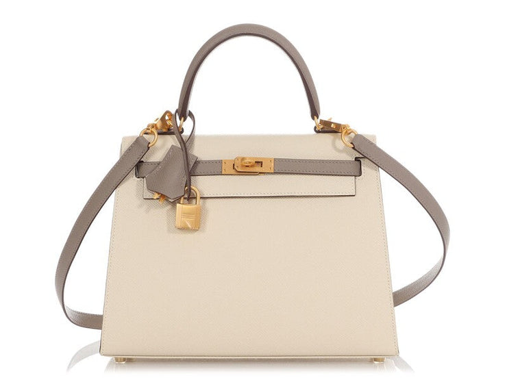 Hermès
Nata and Gris Epsom HSS Kelly 25 Gold Hardware, 2021
