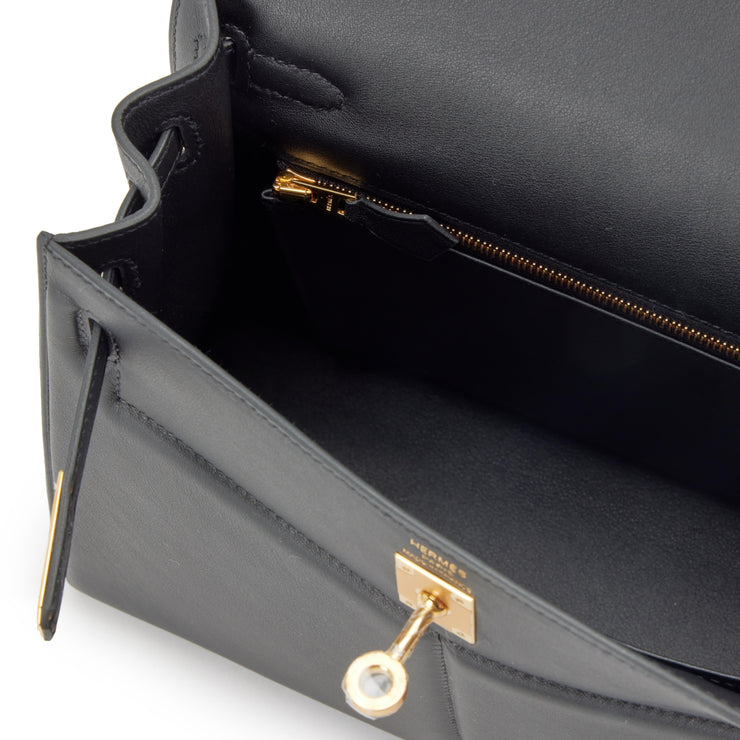 Hermès
Black Swift Kelly Padded Sellier 25 Gold Hardware, 2022