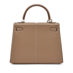Hermès
Etoupe Swift Padded Kelly 25 Palladium Hardware, 2022