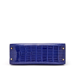 Hermès
Bleu Électrique Shiny Porosus Crocodile Sellier Kelly 32