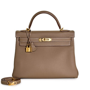 Hermès
Etoupe Togo Kelly 32 Retourne Gold Hardware, 2022