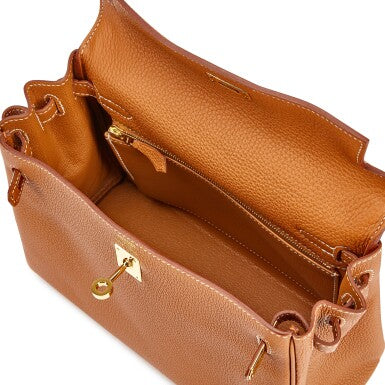 Hermès Gold Togo Kelly 25 Retourne Gold Hardware, 2020