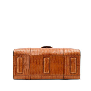 Gucci
Brown Alligator Large GG Marmont Briefcase Gold Hardware