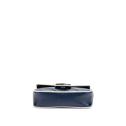 Gucci

Navy Diagonal Matelasse Vintage Effect Calfskin Super Mini Torchon GG Marmont Silver Hardware