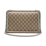 Gucci
Pink Dionysus Shoulder Bag in GG Supreme Coated Canvas with Gunmetal Hardware, 2015