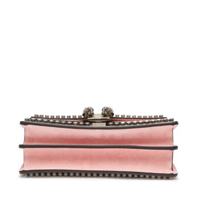 Gucci
Pink Dionysus Shoulder Bag in GG Supreme Coated Canvas with Gunmetal Hardware, 2015