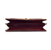 GUCCI | BURGUNDY VINTAGE BAG IN LIZARD, c.1960s