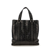Gucci
Black Crocodile Tote Bag Silver Hardware