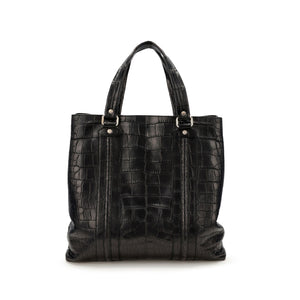 Gucci
Black Crocodile Tote Bag Silver Hardware