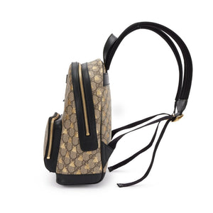 Gucci
Brown and Gold GG Supreme Monogram Bees Small Day Backpack Gold Hardware