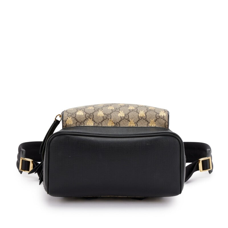 Gucci
Brown and Gold GG Supreme Monogram Bees Small Day Backpack Gold Hardware