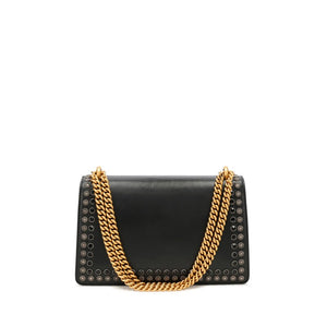 Gucci
Black Leather and Strass Studded Small Dionysus Bag Gold and Ruthenium Hardware