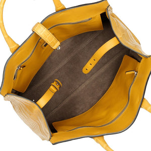 Gucci
Mustard Crocodile Large Jackie Soft Tote Silver Hardware