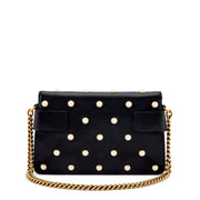 Gucci
Black Calfskin, Imitation Pearl and Strass Mini Queen Margaret Gold Hardware