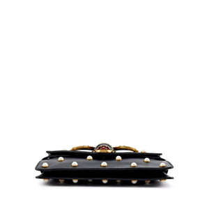 Gucci
Black Calfskin, Imitation Pearl and Strass Mini Queen Margaret Gold Hardware
