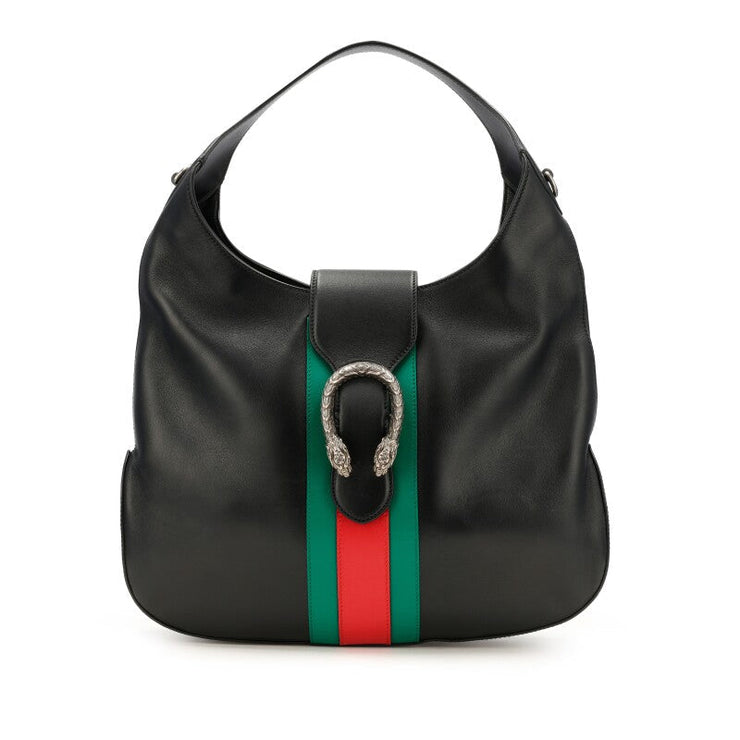 Gucci
Black Leather Dionysus Web Stripe Apollo Silver Hardware