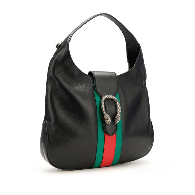 Gucci
Black Leather Dionysus Web Stripe Apollo Silver Hardware