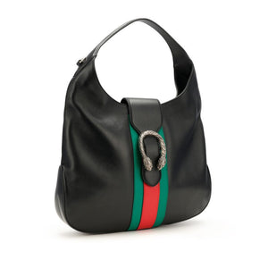 Gucci
Black Leather Dionysus Web Stripe Apollo Silver Hardware