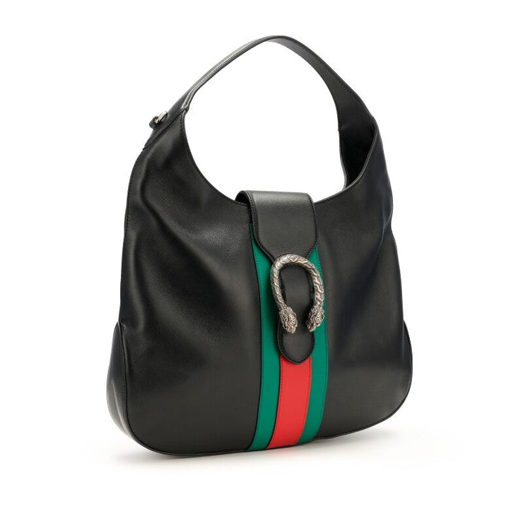 Gucci
Black Leather Dionysus Web Stripe Apollo Silver Hardware
