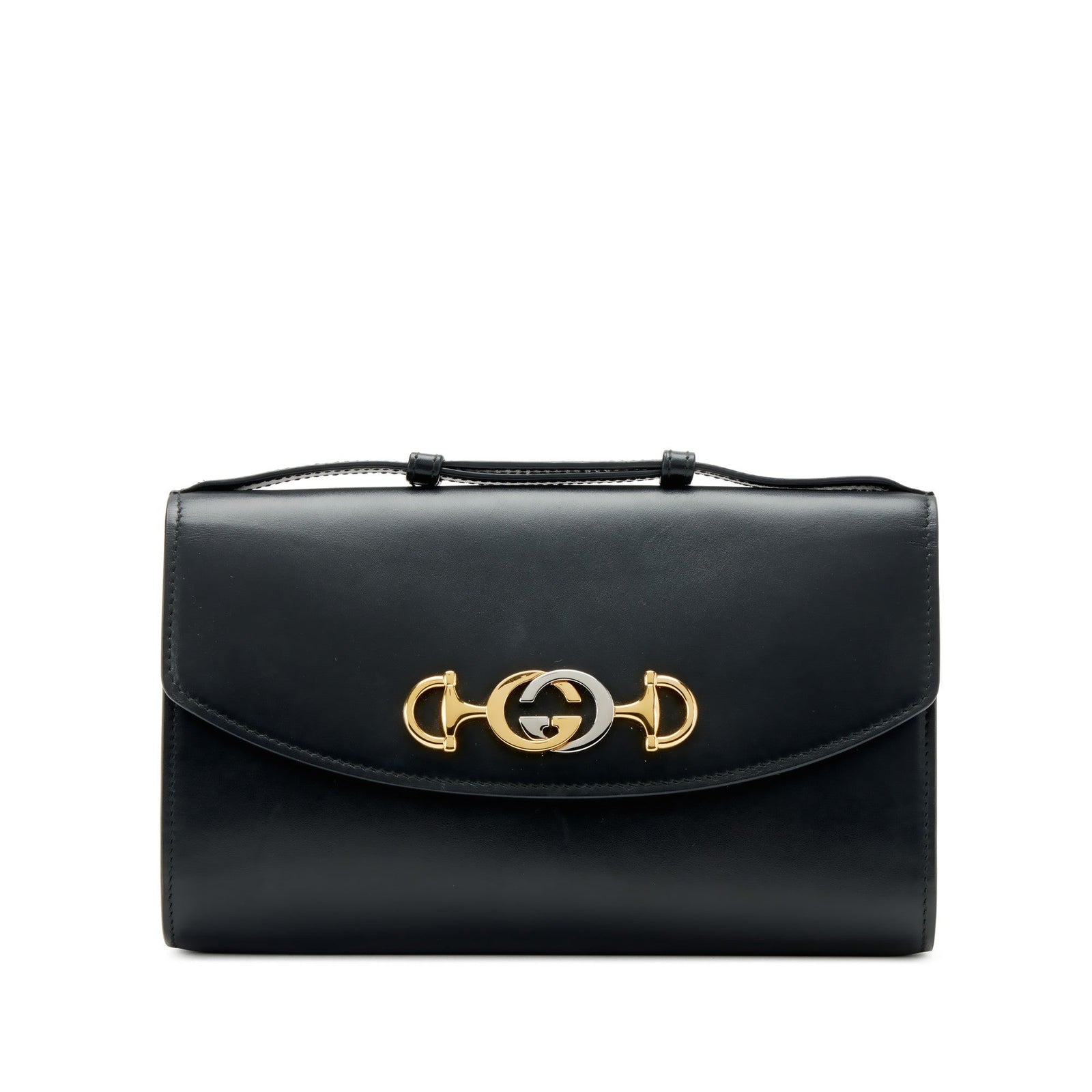 Gucci
Black Calfskin Small Zumi Bag Gold and Silver Hardware