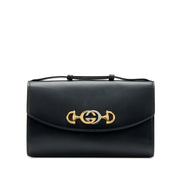 Gucci
Black Calfskin Small Zumi Bag Gold and Silver Hardware