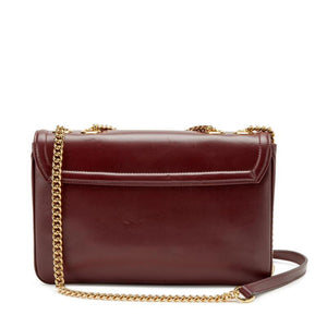 Gucci
Burgundy Calfskin Raja Shoulder Bag Gold Hardware