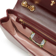 Gucci
Burgundy Calfskin Raja Shoulder Bag Gold Hardware