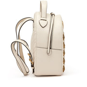 Gucci
White Calfskin Matelasse Animal Studs GG Marmont Dome Backpack Gold Hardware