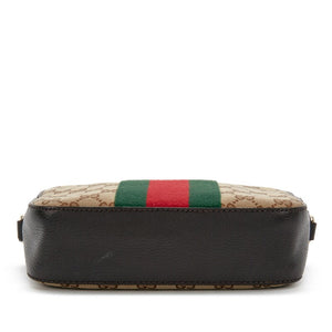 Gucci
Beige GG Monogram Canvas Bee Web Camera Bag Gold Hardware