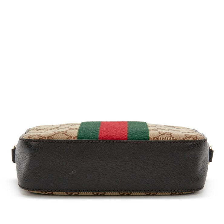 Gucci
Beige GG Monogram Canvas Bee Web Camera Bag Gold Hardware