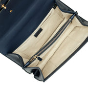 Gucci
Navy, Green, and Red Calfskin Medium Dionysus Bamboo Top Handle Bag Aged Gold Hardware