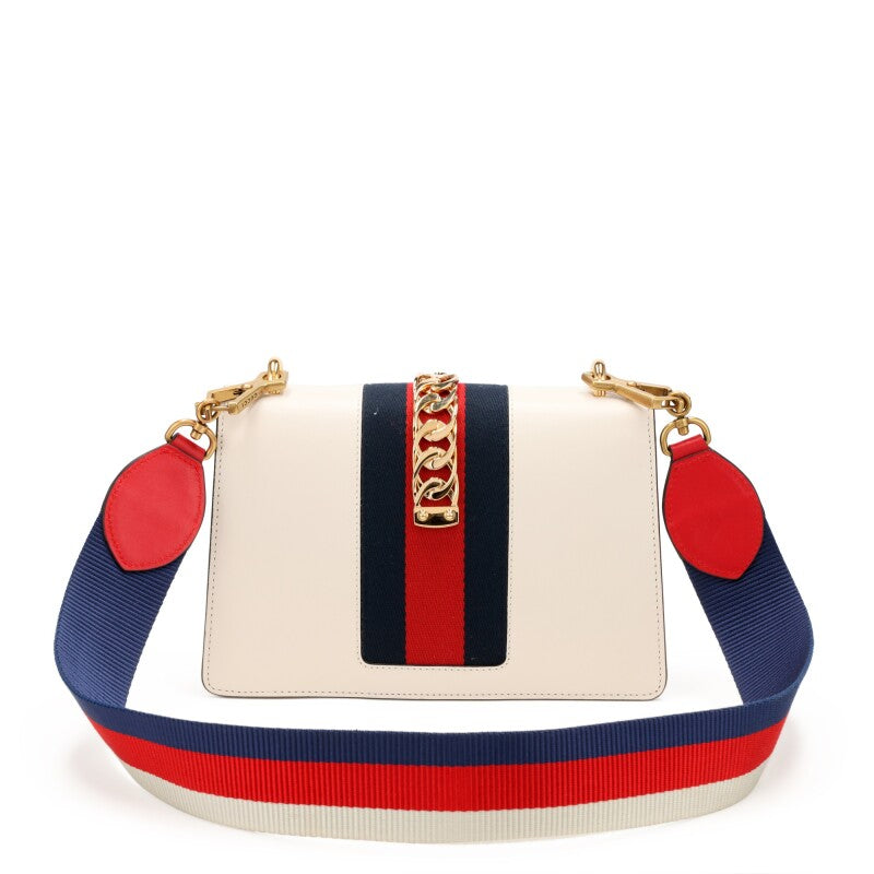 Gucci
Ivory Leather Small Sylvie Bag Gold Hardware