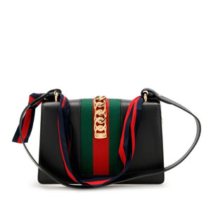 Gucci
Black Small Sylvie Shoulder Bag Gold Hardware