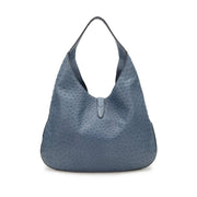 Gucci
Washed Indigo Ostrich Large Jackie Hobo Bag Silver Hardware