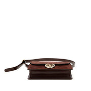 Gucci
Brown Suede Small GG Ring Shoulder Bag Gold Hardware