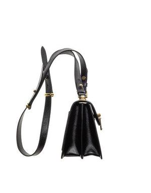 PRADA | SHEARLING COAT WITH SILK TRIMMING,