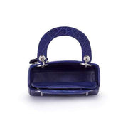 Dior
Blue Matte Crocodile Lady Dior Silver Coated Hardware, 2016