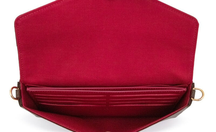 Louis Vuitton
Ebene Monogram Canvas Félicie Pochette Gold Hardware, 2021