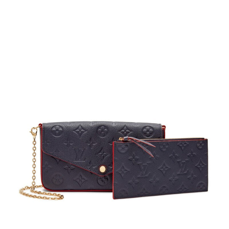 Louis Vuitton
Ebene Monogram Canvas Félicie Pochette Gold Hardware, 2021