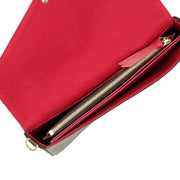 Louis Vuitton
Ebene Monogram Coated Canvas Félicie Pochette Gold Hardware, 2021-2022