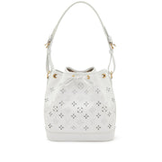 Louis Vuitton
White Cut-Out Monogram Calfskin Petit Noé Gold Hardware, 2022