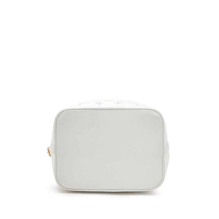 Louis Vuitton
White Cut-Out Monogram Calfskin Petit Noé Gold Hardware, 2022