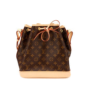 Louis Vuitton
Ebene Monogram Coated Canvas Petit Noé Gold Hardware, 2021-2022